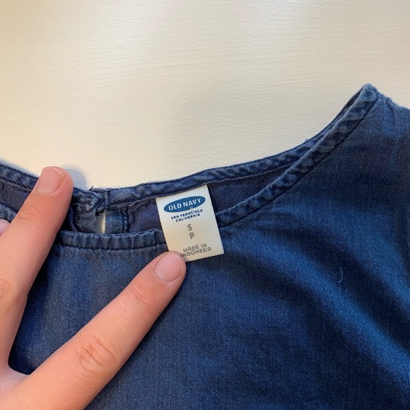 Denim Peplum Tank - Picture 2 of 4